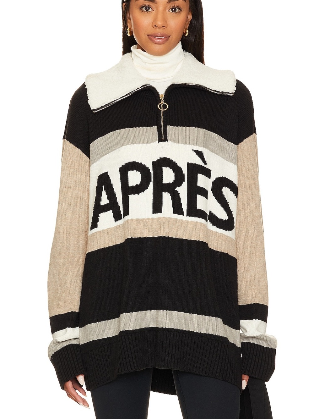 Show Me Your Mumu Apres Half Zip Sweater